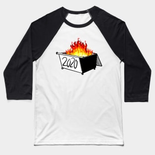 Dumpster Fire 2020 | Funny Pandemic Social Distancing Baseball T-Shirt